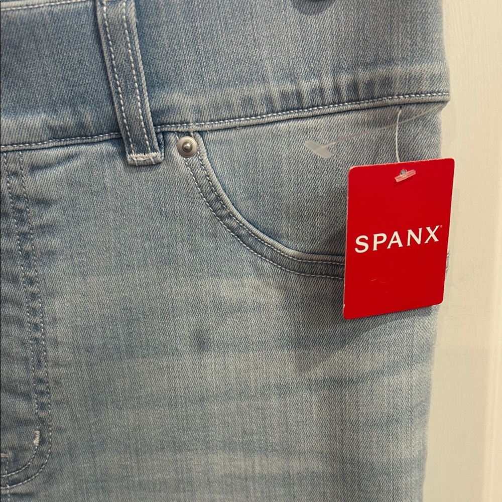 SPANX Women's Denim Blue flare